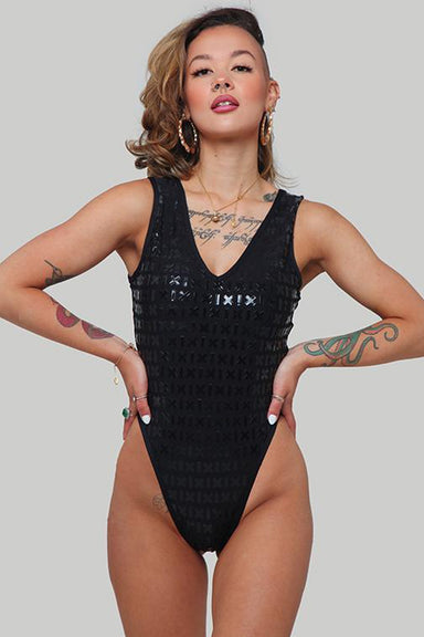 Emilia Black Bodysuit, XS-XL