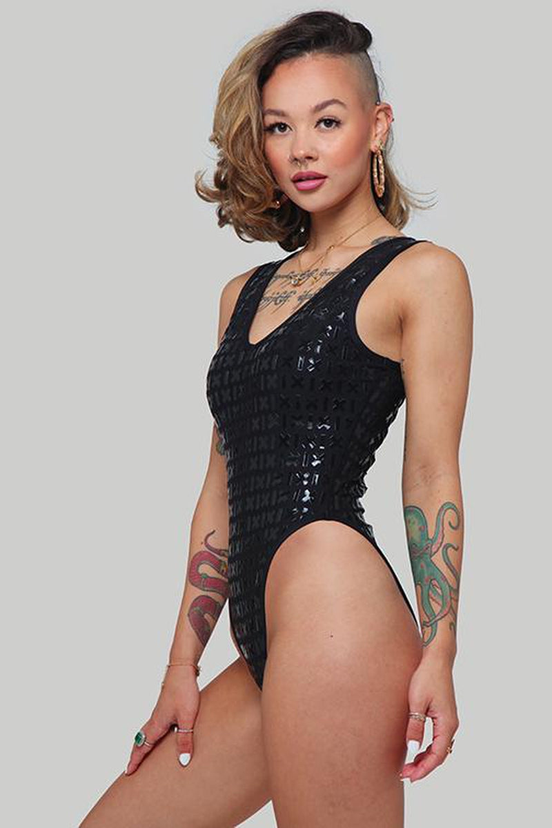 CXIX Gecko Grip Bodysuit - Black-Creatures of XIX-Pole Junkie