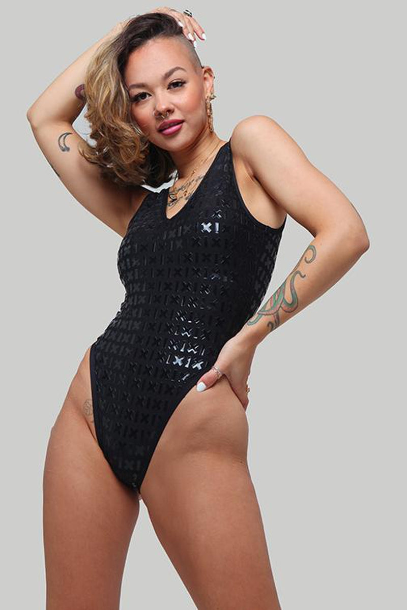 CXIX Gecko Grip Bodysuit - Black-Creatures of XIX-Pole Junkie