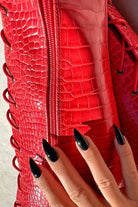 Hella Heels Out For Blood Knee High Boots - 8inch-Hella Heels-Pole Junkie