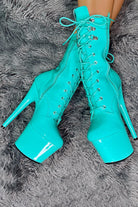 Hella Heels LipKit 7inch Boots - Minted-Hella Heels-Pole Junkie
