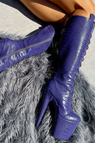 Hella Heels Play Dead Knee High Boots - 8inch-Hella Heels-Pole Junkie