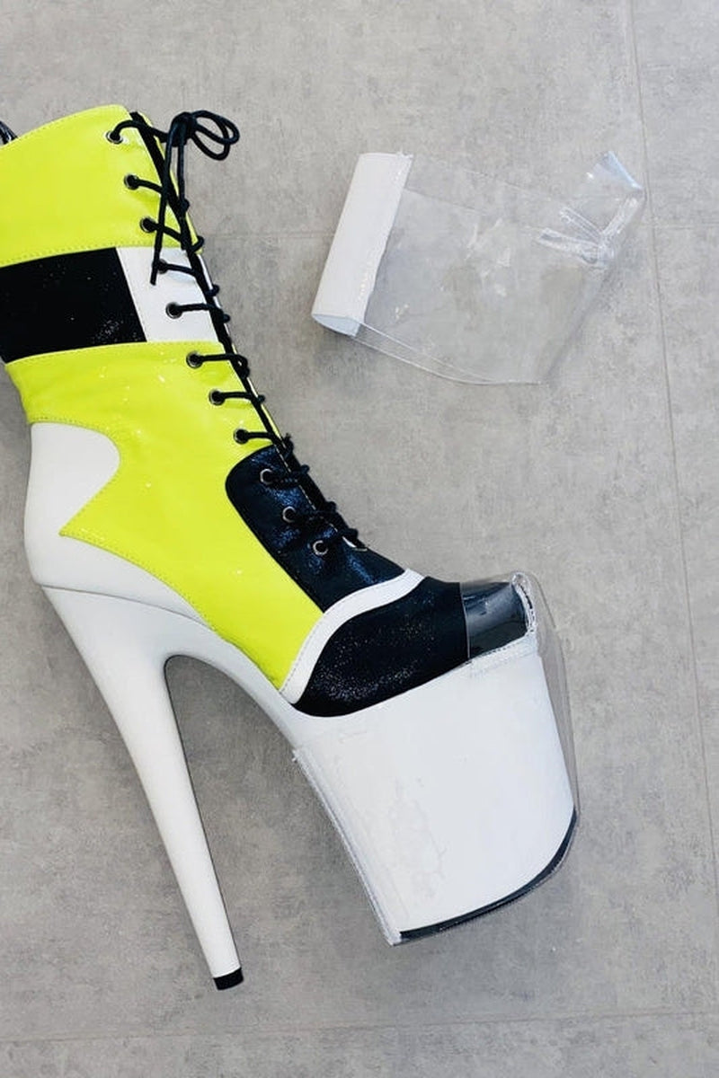 Hella Heels Classique Shoe Protector - Clear (White back)-Hella Heels-Pole Junkie