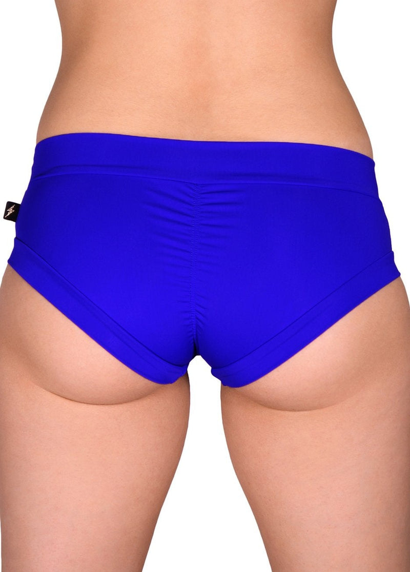 Cleo the Hurricane Essential Hot Pants - Majesty Blue-Cleo the Hurricane-Pole Junkie