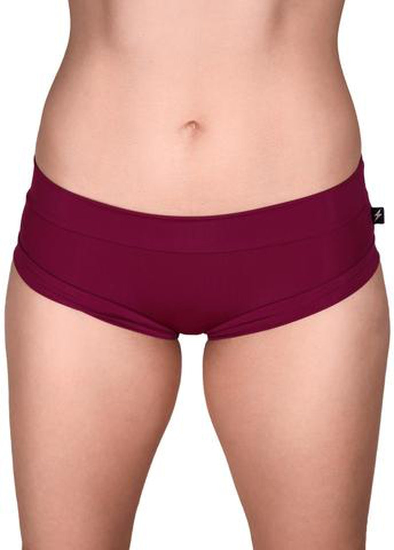Cleo the Hurricane Essential Hot Pants - Merlot-Cleo the Hurricane-Pole Junkie