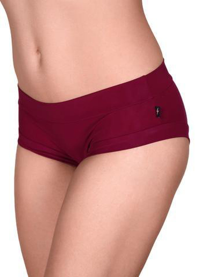 Cleo the Hurricane Essential Hot Pants - Merlot-Cleo the Hurricane-Pole Junkie