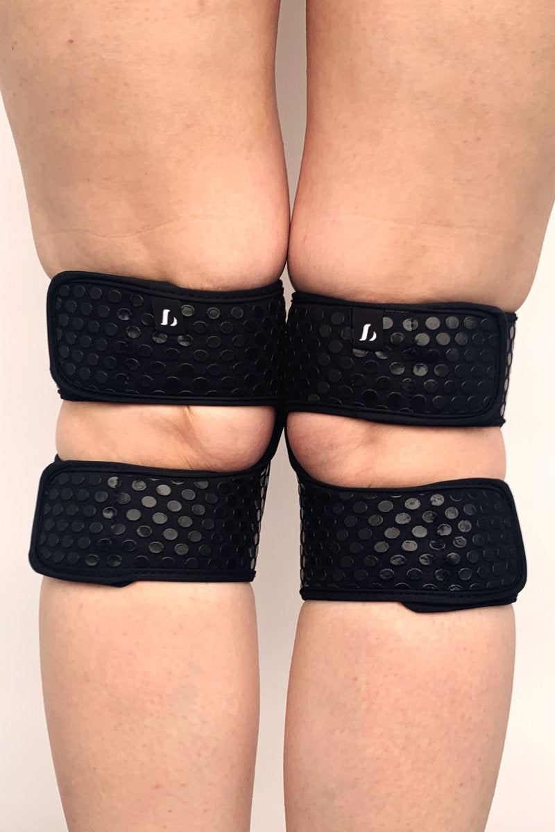 Lunalae Velcro Sticky Grip Kneepads - Black-Lunalae-Pole Junkie