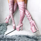 Hella Heels The Glitterati Thigh High 8inch Boots - Sugarbaby-Hella Heels-Pole Junkie