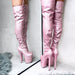 Hella Heels The Glitterati Thigh High 8inch Boots - Sugarbaby-Hella Heels-Pole Junkie