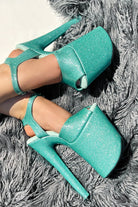 Hella Heels The Glitterati 8inch Stilettos - Baby Blues-Hella Heels-Pole Junkie