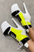 Hella Heels EmpireKicks Low Sneaker 8inch Boots - Atomic Neon Yellow-Hella Heels-Pole Junkie