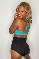 The Enviro Co. Strappy Crop Top - Green-Enviro Grip-Pole Junkie