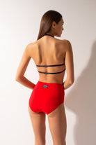 Shark Polewear High Waist Shorts - Red-Shark Polewear-Pole Junkie