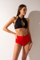 Shark Polewear High Waist Shorts - Red-Shark Polewear-Pole Junkie