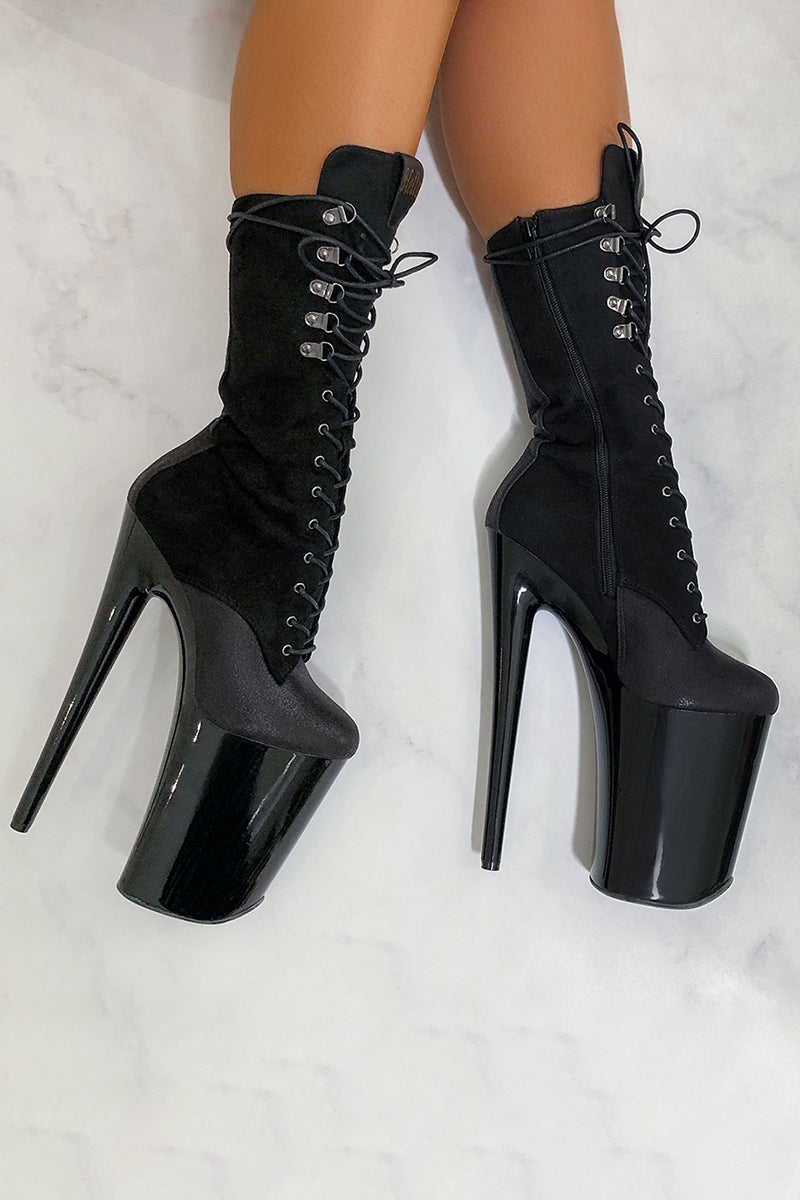 Insane heels. 9 inch heels. | Adorable socks | Flickr