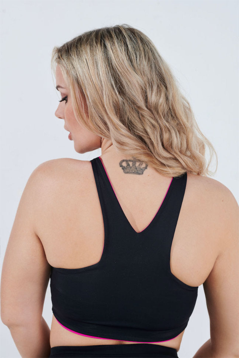 RAD Lover Reversible Top - Hot Pink/Black-RAD-Pole Junkie