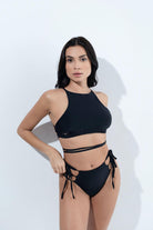RAD Tie Me Up Halter Top - Black-RAD-Pole Junkie