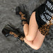Hella Heels EmpireKicks 8inch Boots - Black-Hella Heels-Pole Junkie