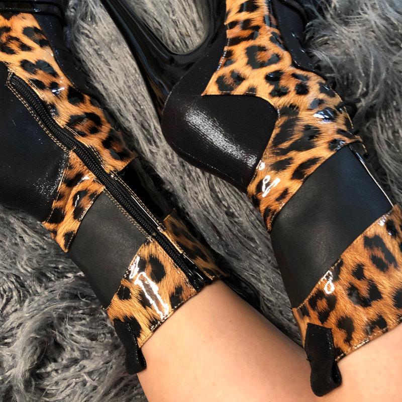 Hella Heels EmpireKicks 8inch Boots - Black-Hella Heels-Pole Junkie