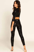 Paradise Chick Superhero Series Sticky V-String Leggings - Black Leopard-Paradise Chick-Pole Junkie