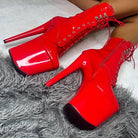 Hella Heels LipKit 8inch Boots - Cherry Pie-Hella Heels-Pole Junkie