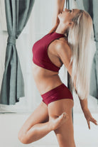 Dragonfly Lisette Top - Burgundy-Dragonfly-Pole Junkie