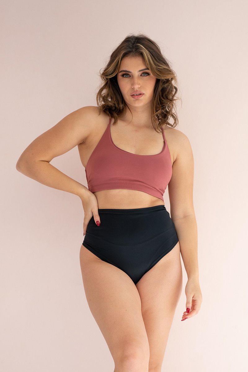 Lunalae High Waist Shorts - Black-Lunalae-Pole Junkie