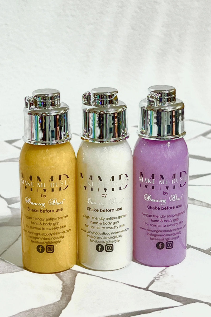 Dancing Dust Make Me Dusty Trio pack - Gold/Silver/Purple (3 X 30ml)-Dancing Dust-Pole Junkie