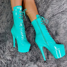 Hella Heels LipKit 7inch Boots - Minted-Hella Heels-Pole Junkie