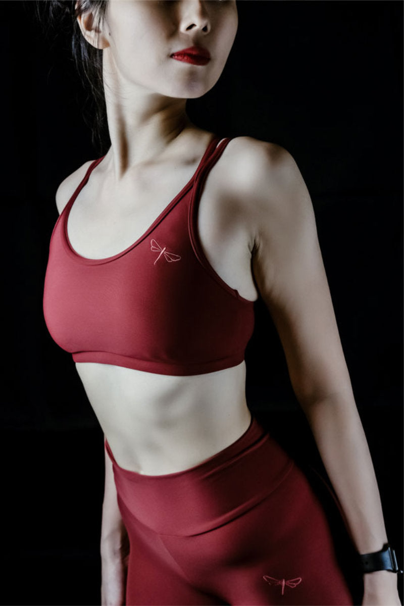 Dragonfly Nicole Top - Burgundy-Dragonfly-Pole Junkie