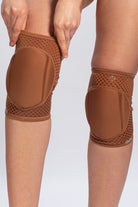 Queen Grippy Kneepads - Mocha-Queen Accessories-Pole Junkie