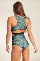 Paradise Chick Athlecious High Waist Shorts - Emerald-Paradise Chick-Pole Junkie