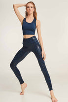 Paradise Chick Superhero Series Sticky High Waist Leggings - Denim Leopard-Paradise Chick-Pole Junkie