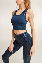 Paradise Chick Superhero Series Sticky High Waist Leggings - Denim Leopard-Paradise Chick-Pole Junkie