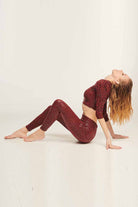 Paradise Chick Superhero Series Sticky V- String Leggings - Cherry Leopard-Paradise Chick-Pole Junkie