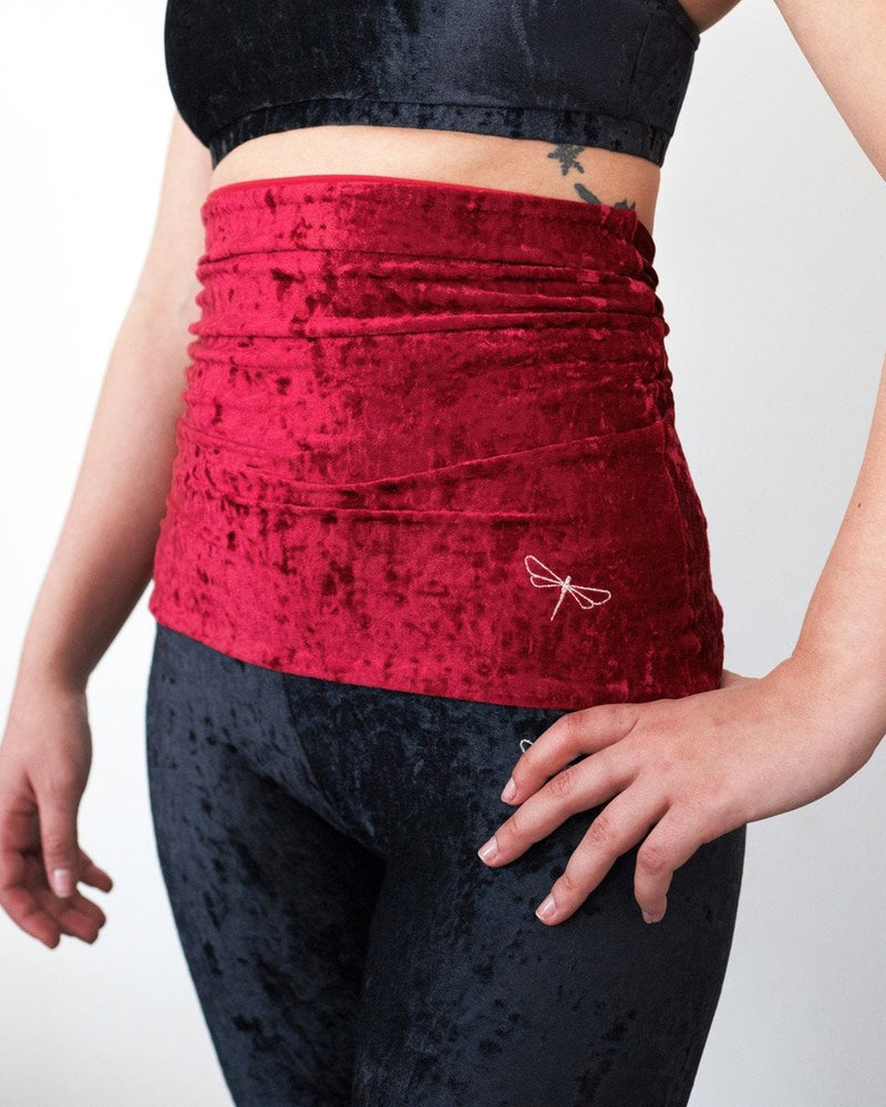 Dragonfly Back Warmer - Velvet Red-Dragonfly-Pole Junkie