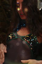 Rolling Vertigo Bodysuit - Rainbow Sequin-Rolling-Pole Junkie