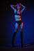Rolling Alpha High Waisted Hot Pants - Neon-Rolling-Pole Junkie