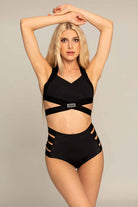 Paradise Chick High Waisted Shorts - Black-Paradise Chick-Pole Junkie