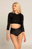 Paradise Chick Superhero Ultra Grip Shorts - Black Leopard-Paradise Chick-Pole Junkie