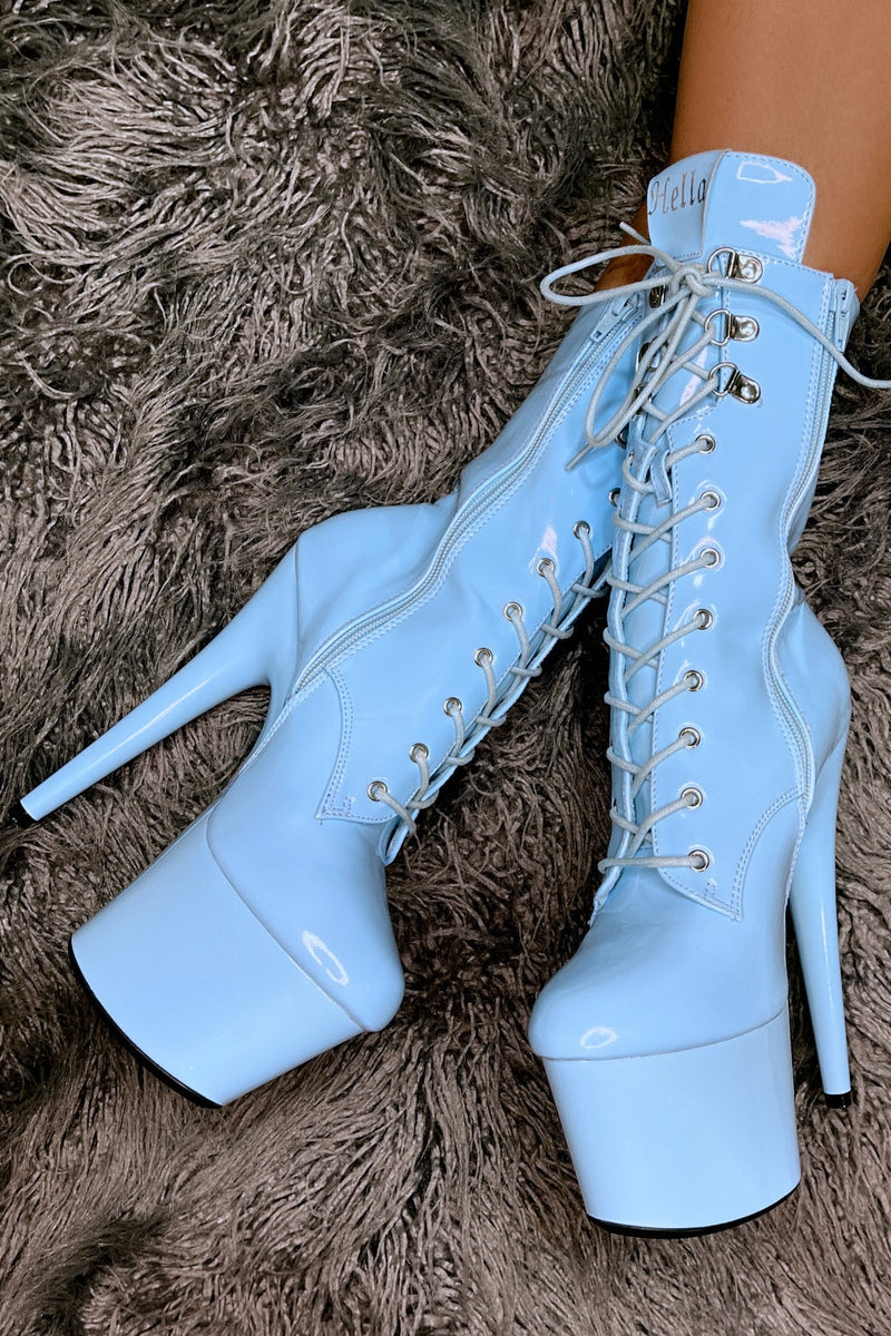 Hella Heels LipKit 7inch Boots - Sky High-Hella Heels-Pole Junkie