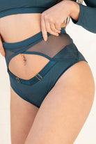 Tatiana Activewear Xena Shorts - Teal-Tatiana Activewear-Pole Junkie