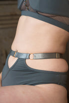 Tatiana Activewear Maya Shorts - Blue Grey-Tatiana Activewear-Pole Junkie