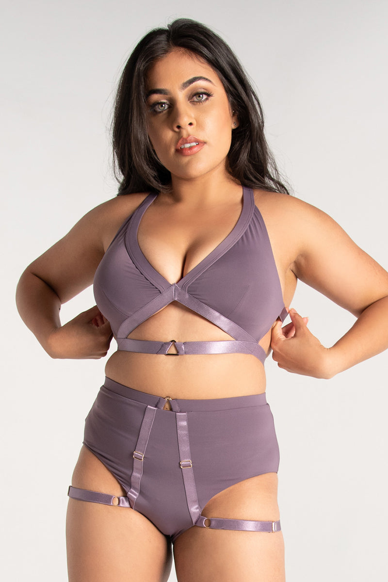 Tatiana Activewear Tokio Shorts - Mauve-Tatiana Activewear-Pole Junkie