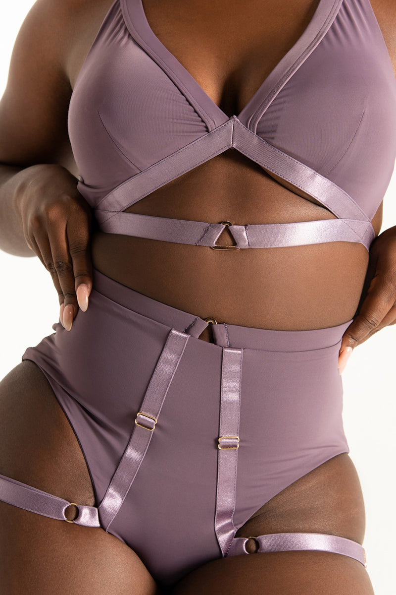 Tatiana Activewear Tokio Shorts - Mauve-Tatiana Activewear-Pole Junkie