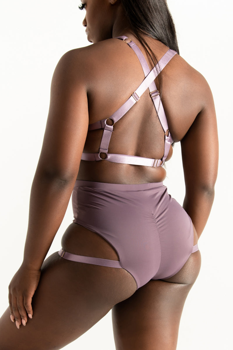 Tatiana Activewear Tokio Shorts - Mauve-Tatiana Activewear-Pole Junkie