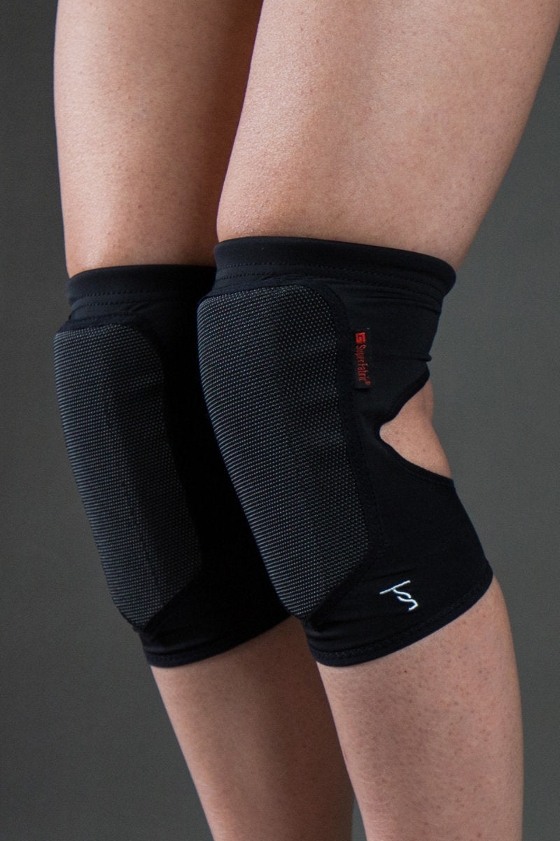 Tatiana Active Ultimate Kneepads - Black-Tatiana Activewear-Pole Junkie