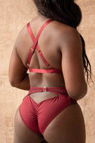 Tatiana Activewear Kaizen Shorts - Burgundy-Tatiana Activewear-Pole Junkie