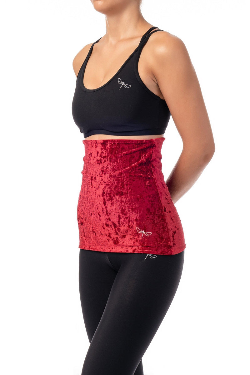 Dragonfly Back Warmer - Velvet Red-Dragonfly-Pole Junkie