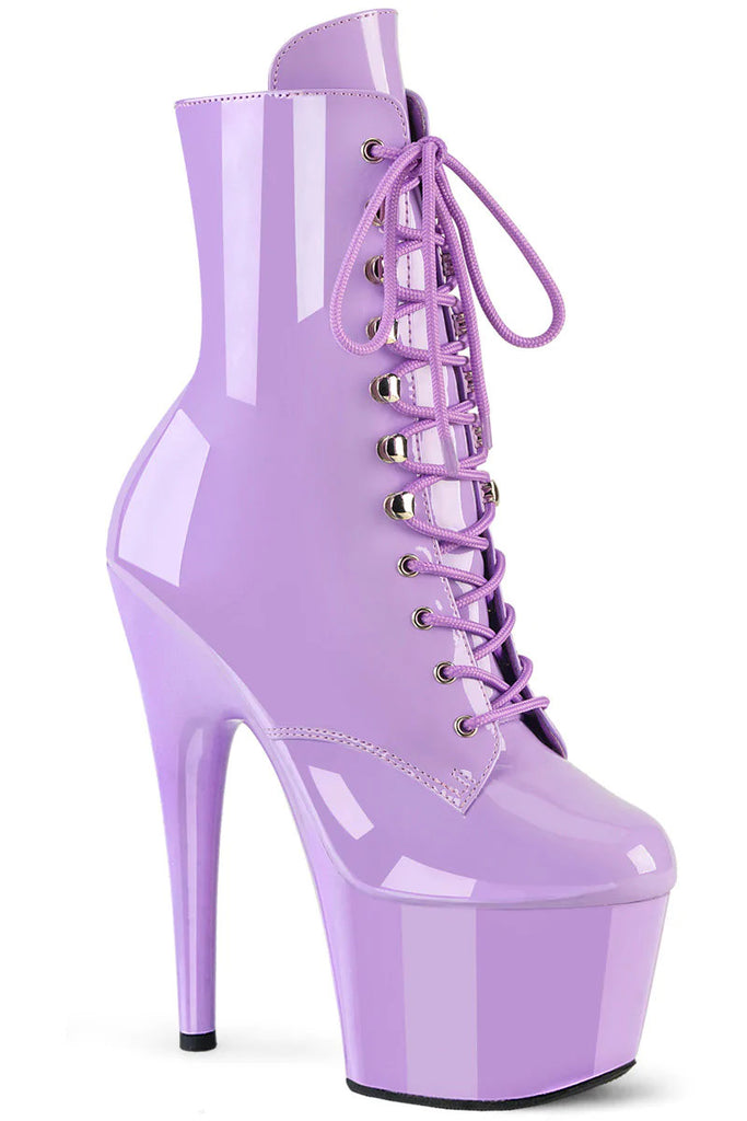 Pleaser USA Adore-1020 7inch Pleaser Boots - Patent Lavender